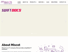 Tablet Screenshot of miscot.com